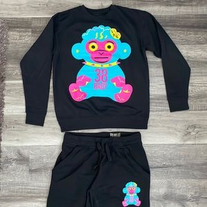 NEVER BROKE AGAIN Sweat pants set